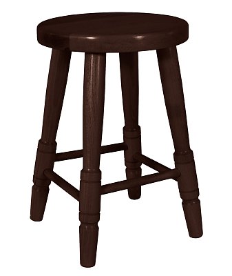 Drevený taburet v.45cm - Orech