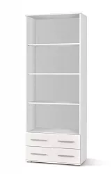 Policová skříň 77x40x200cm - Bílá