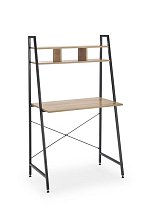 Písací stôl 84x46x142cm - Čierna/dub sonoma