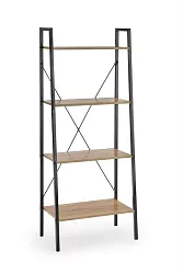 Regál 60x32x148cm - Čierna/dub sonoma