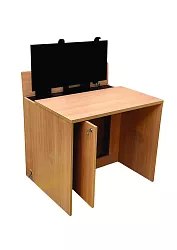 Moderný jednomiestny žiacky stôl do počítačových a jazykových učební