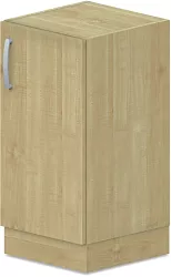 Skriňa policová, dvierka/niky 40x42x82, 5cm - Sivá