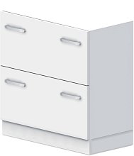 Skriňa policová, registratúry 80x42x82, 5cm - Biela