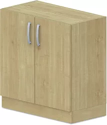 Skriňa policová, dvierka/niky 80x42x82, 5cm - Sivá