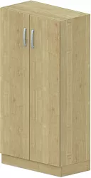 Skriňa policová, dvierka 80x42x152, 5cm - Sivá