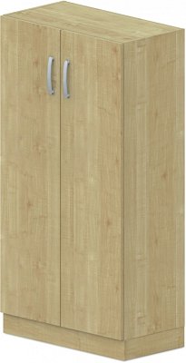 Skriňa policová, dvierka 80x42x152, 5cm - Biela