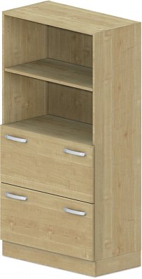 Skriňa policová, registratúry/niky 80x42x152, 5cm - Biela