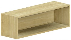 Horná skrinka otvorená 100x30x30cm - Biela