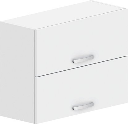 Horná skrinka s výklopnými dverami 100x32x60cm - Biela