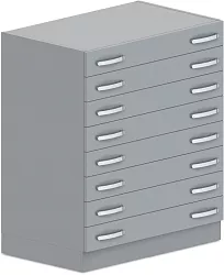 Zásuvková skriňa na lieky 90x57x107cm - Šedá