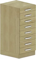 Zásuvková skriňa na lieky 45x57x107cm - Sivá