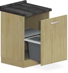 Spodná skrinka na odpad 60x60x90cm - Šedá