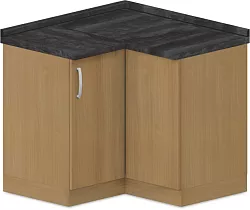 Spodná skrinka rohová 100x100x90cm - Sivá