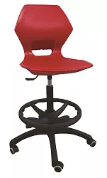 Stolička DIAMOND s 5 hviezdovou otočnou základňou - v. 35 až 46 cm - Limetková