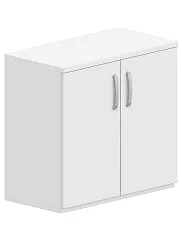 Stolová skriňa s dvierkami 80x42x75cm - Sivá