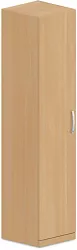 Policová skriňa, dvierka 40x42x180cm - Dub Lindberg