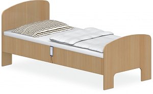 Lôžko 90x200x42/74cm - Buk biely