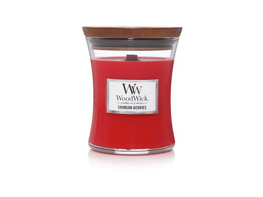 WoodWick sklo stredné - 9,9x11,4 - Crimson Berries