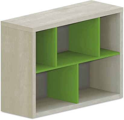 Policová skrinka 100x35x75cm - Brillint white