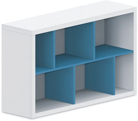 Policová skrinka 120x35x75cm - Brillint white