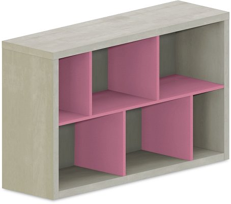 Policová skrinka 120x35x75cm - Brillint white