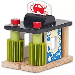 Drevená umývačka áut