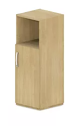 Skriňa policová, dvierka/niky 40x42x145cm - Sivá