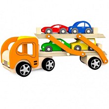 Drevené auto nákladné 4245 vrátane autíčok 4 ks