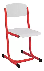 Školská stolička LAVA - v. 51 cm - Zelená/Biela