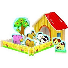 Drevené 3D puzzle - Farma so zvieratkami - POSLEDNÉ KUSY