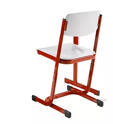 Školská stolička SAXANA WOOD - v. 43 až 51 cm - Zelená/Biela