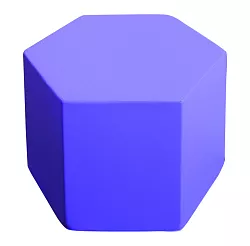 Priestorový solitér - šesťhranný taburet