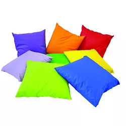 Súprava 8 ks farebných vankúšov 42x42 cm