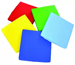 Súprava 5 farebných vankúšov 40x40 cm