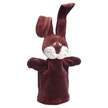 Maňuška plyšová 18cm - Hnedý zajačik