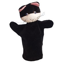 Maňuška plyšová 18cm - Čierne mačiatko