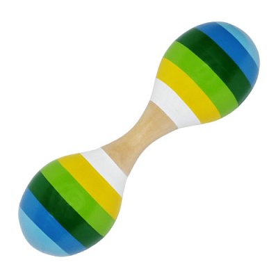 Drevená rumba guľa dvojitá I