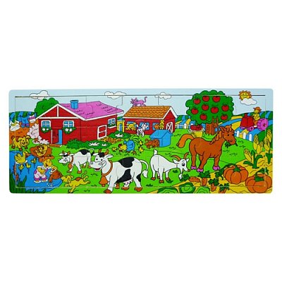 Drevené puzzle - Farma (21 dielikov) - POSLEDNÝ KUS