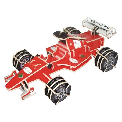 Drevené 3D puzzle - Formula farebná