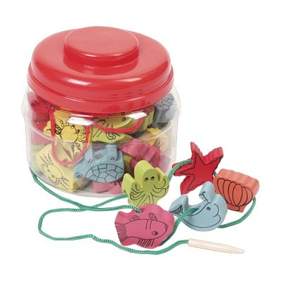 Drevené korálky - Morské zvieratá