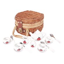 Porcelánová sada na čaj s lienkou (17 dielov)