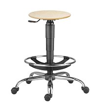 Taburet báza chróm na kolieskach - 1290 L TABURET chróm - 9100