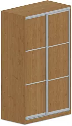 Šatníková skriňa s posuvnými dverami 120x62x205cm - Dub Lindberg