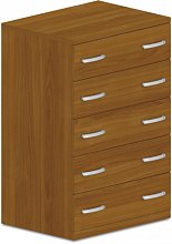 Komoda zásuvková 80x60x145cm - Buk biely