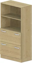 Skriňa policová, registratúry/niky 80x42x152, 5cm - Sivá