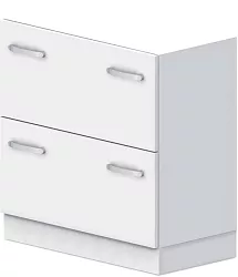 Skriňa policová, registratúry 80x42x82, 5cm - Sivá