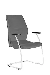 Konferenčné kreslo - 1810/S Lei - koženka modrá