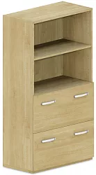 Skriňa policová, registratúry/niky 80x42x145cm - Sivá