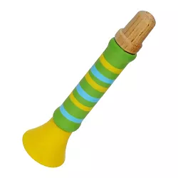 Drevená píšťalka zelená
