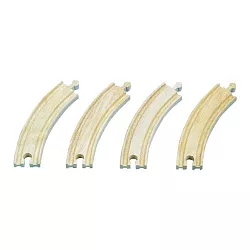 Drevené koľaje zakrivené (4 ks)